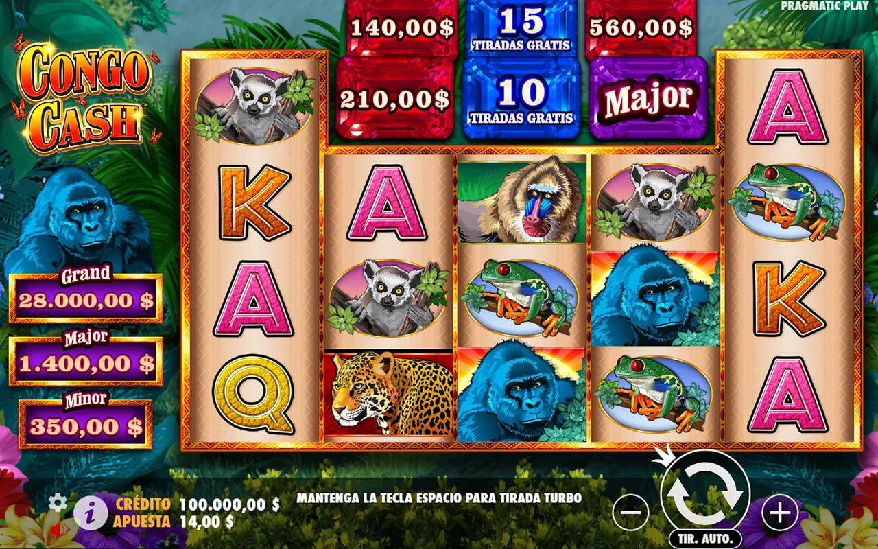 Probar juego Congo Cash Congo Cash