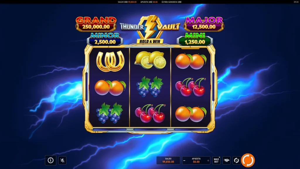 Thunder Vault Hold & Win Juego Gratis