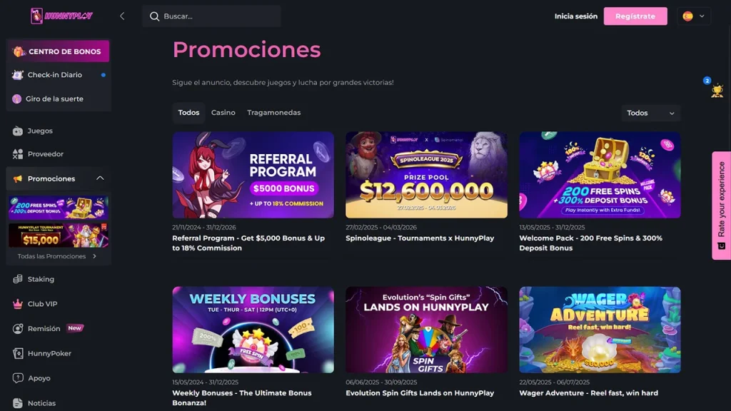 HunnyPlay Promociones