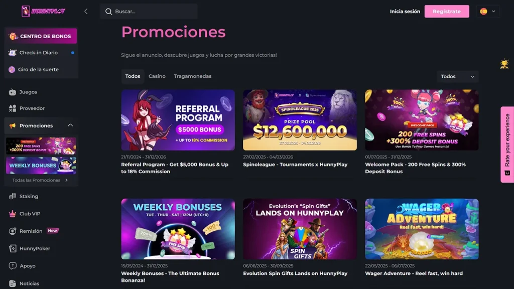 HunnyPlay Promociones