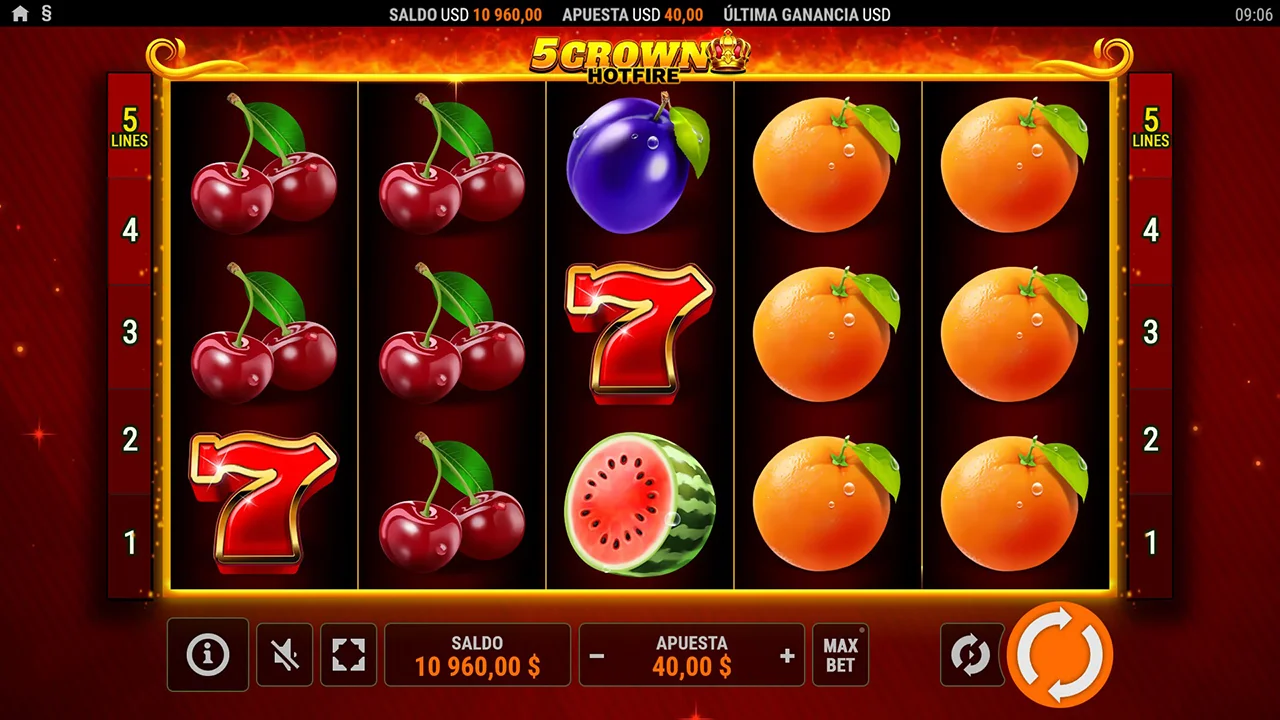 Probar juego 5 Crown Hotfire 5 Crown Hotfire