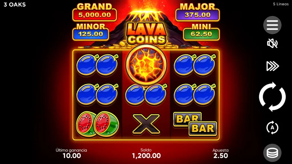 Lava Coins Juego Gratis