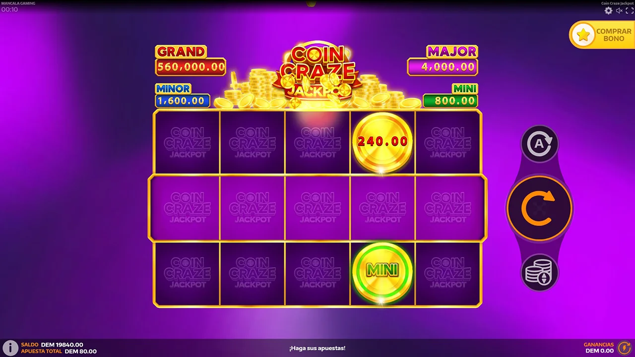 Coin Craze Jackpot Juego Gratis