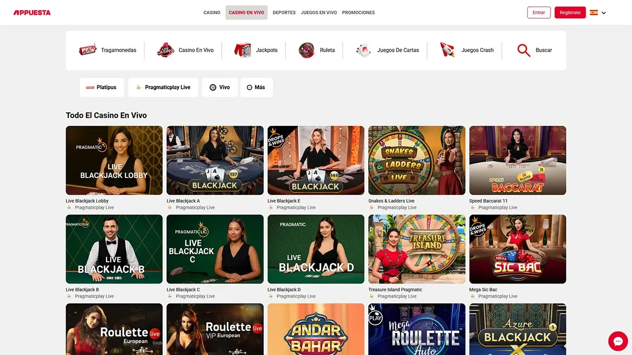 Appuesta Crupier en Vivo Appuesta Crupier en Vivo