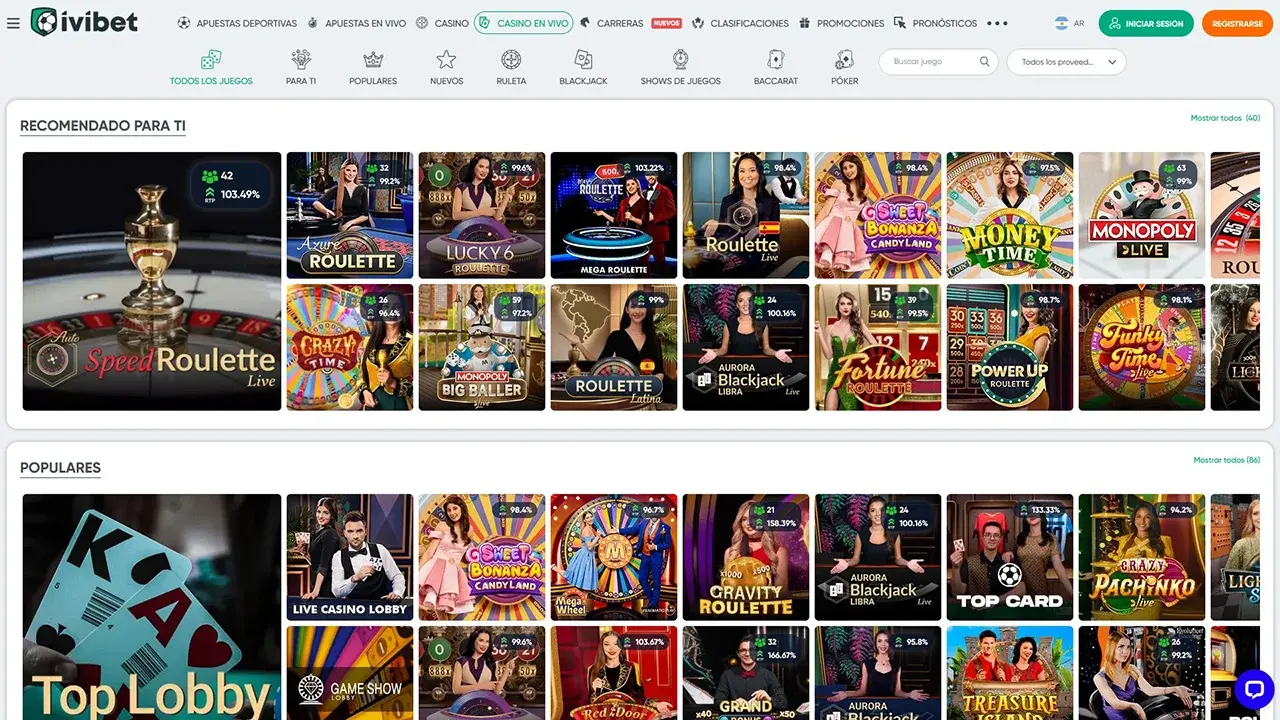 IviBet Crupier en Vivo