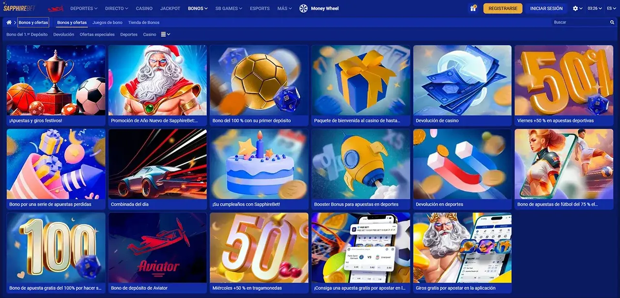 SapphireBet Promociones