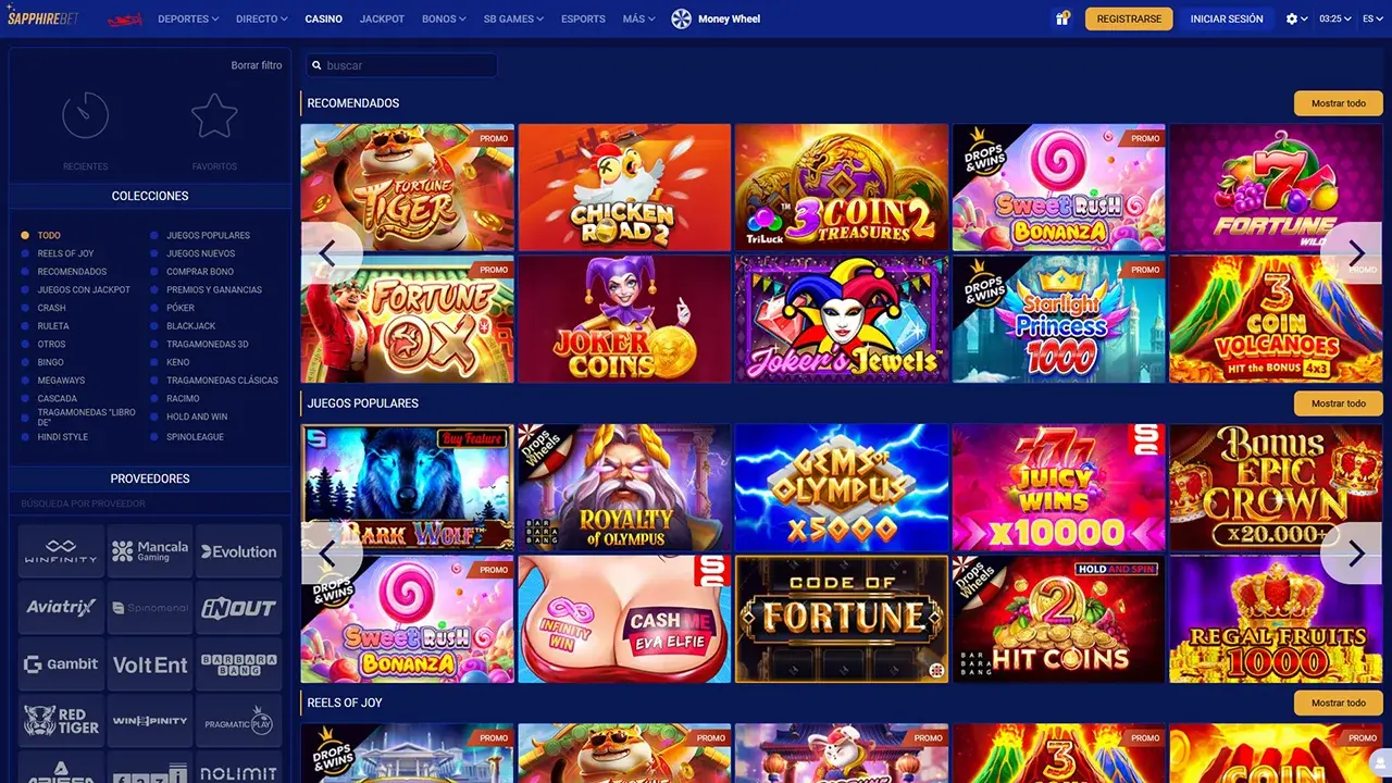 SapphireBet Tragamonedas