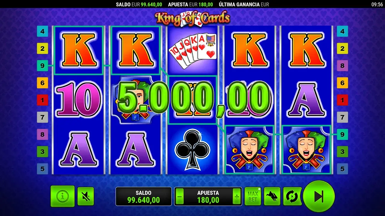 King of Cards Ganancia