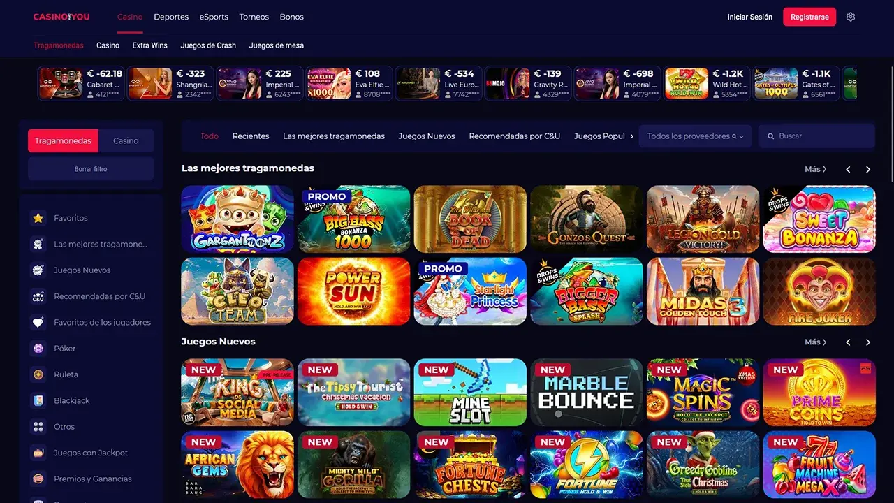 CasinoAndYou Tragamonedas CasinoAndYou Tragamonedas