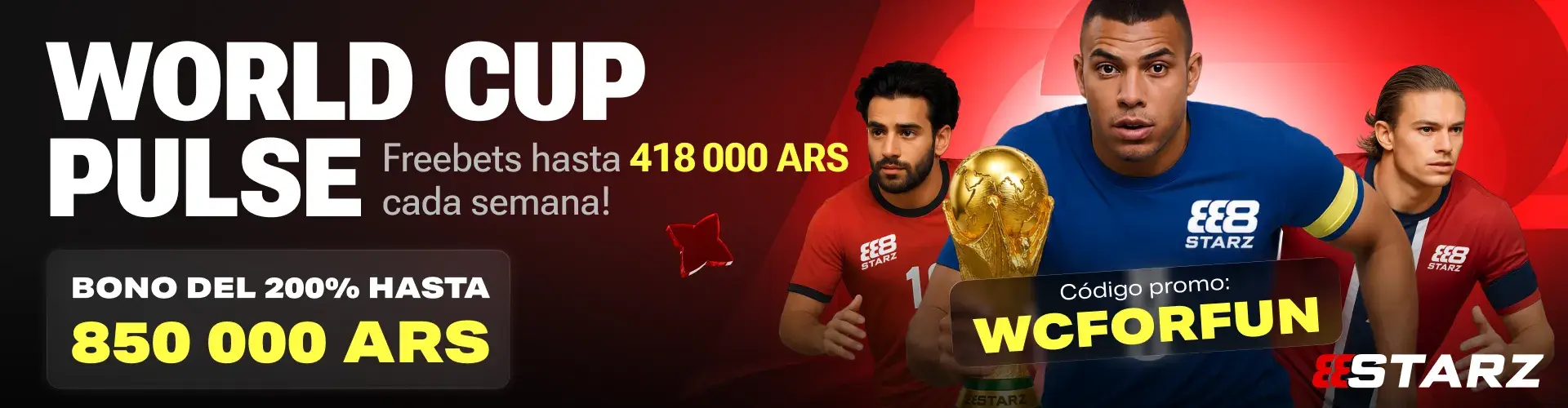 Oferta 888 para el Mundial 2026 en Argentina