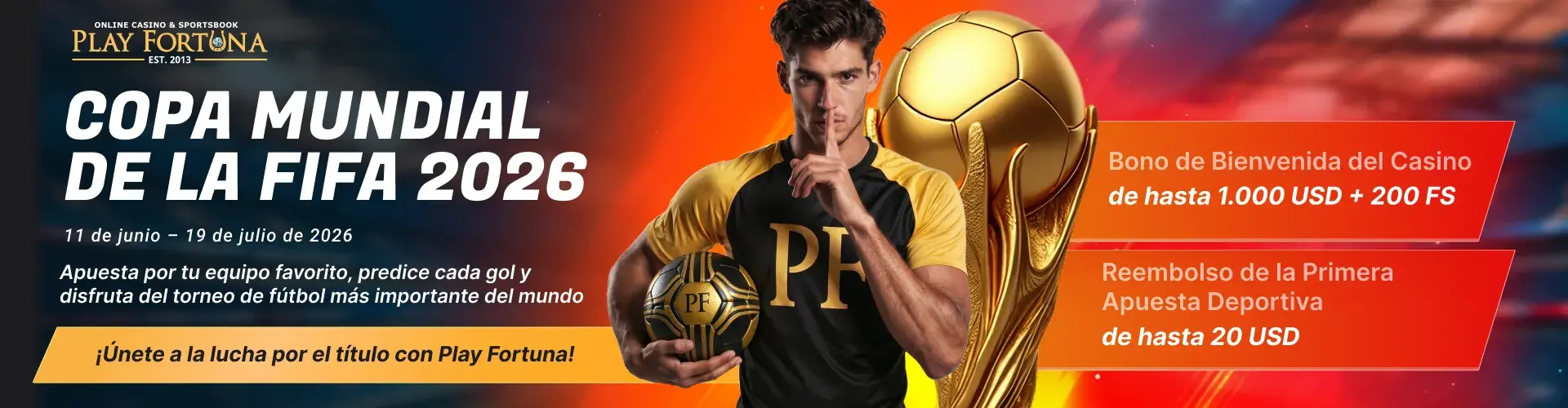 Oferta Play Fortuna para el Mundial 2026 en Argentina