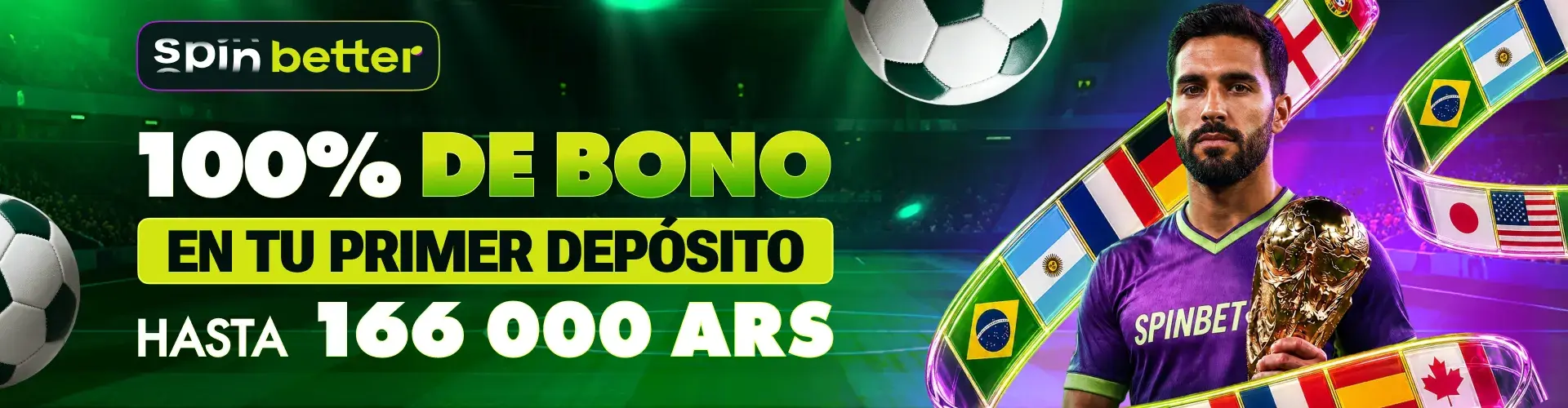 Oferta SpinBetter para el Mundial 2026 en Argentina