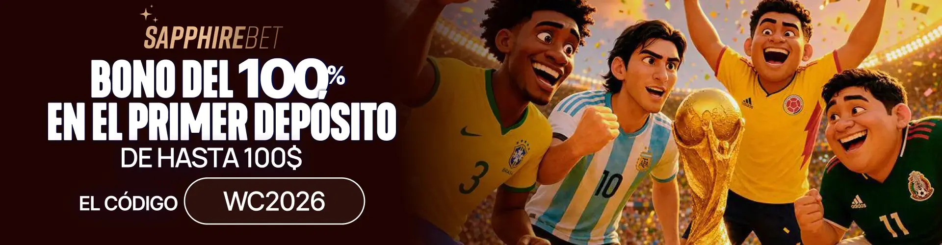 Oferta SapphireBet para el Mundial 2026 en Argentina