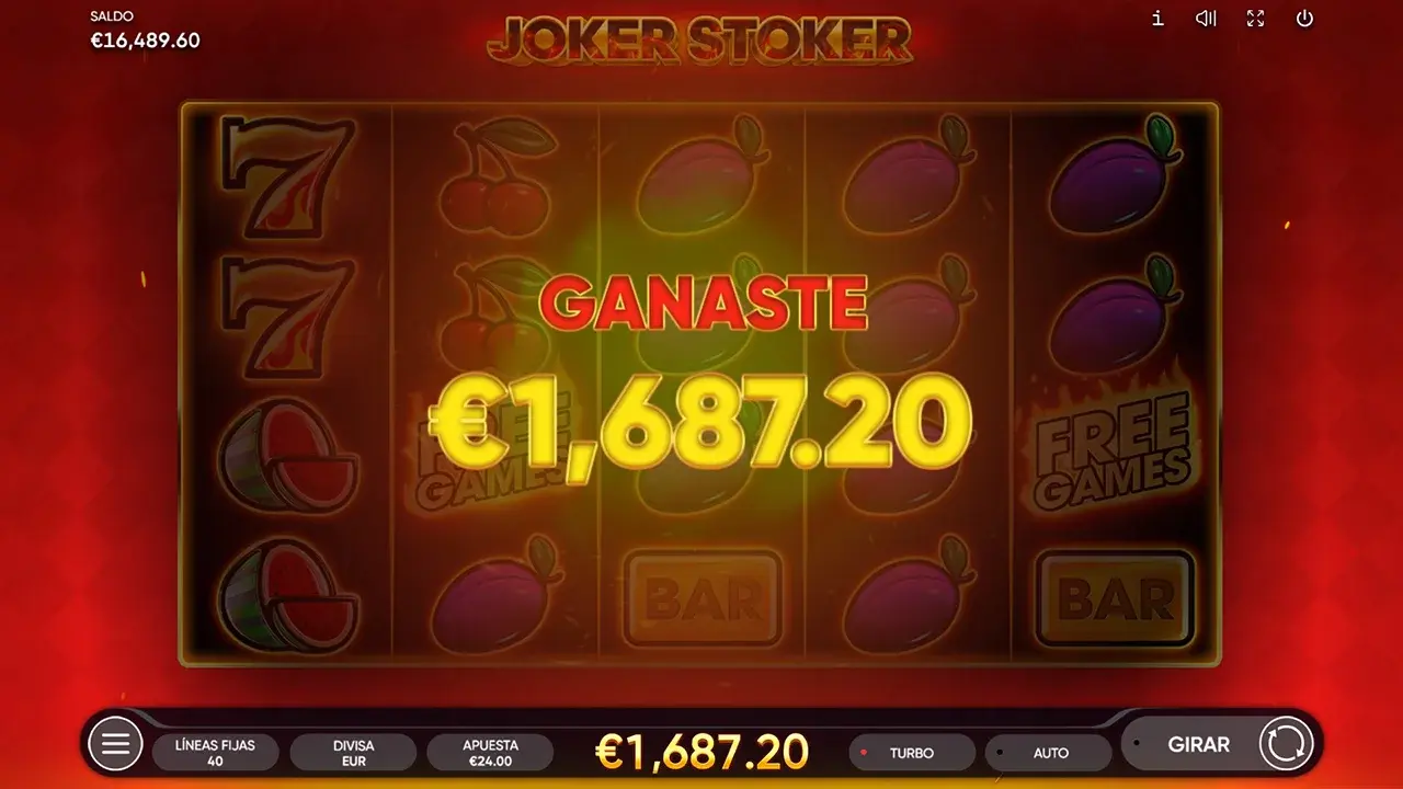 Joker Stoker Ganancia