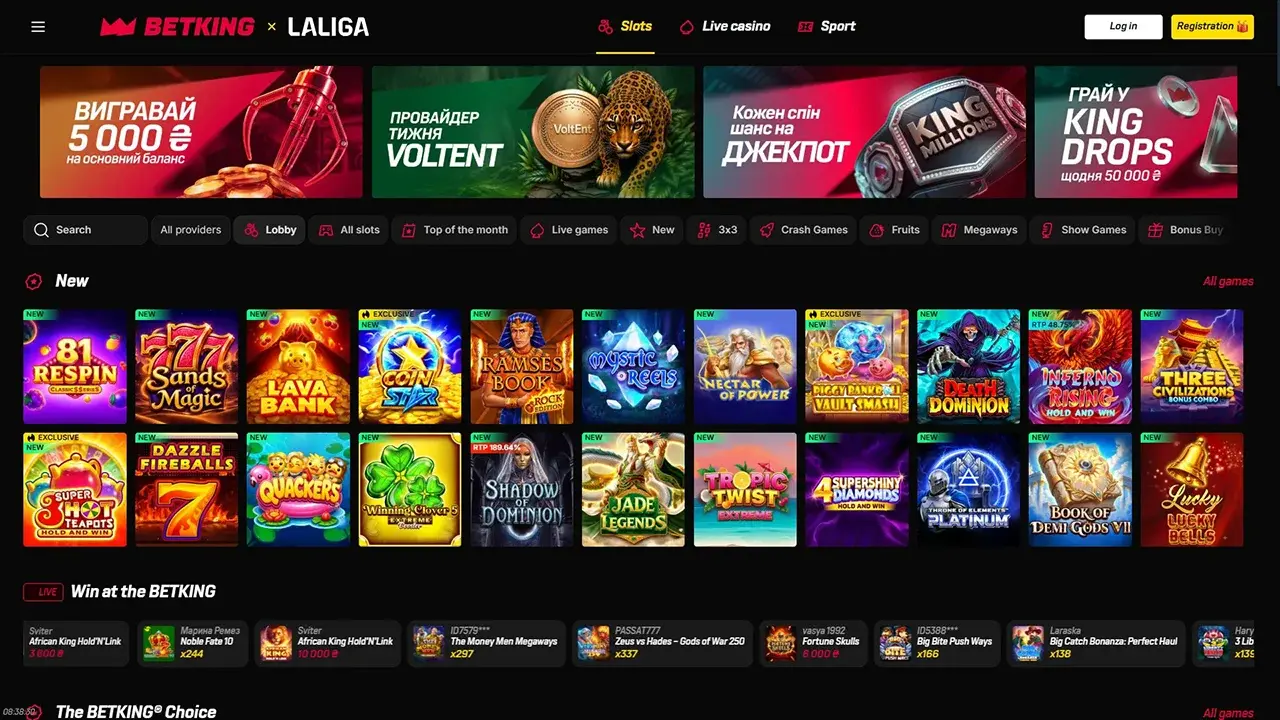 BETKING Casino Juegos