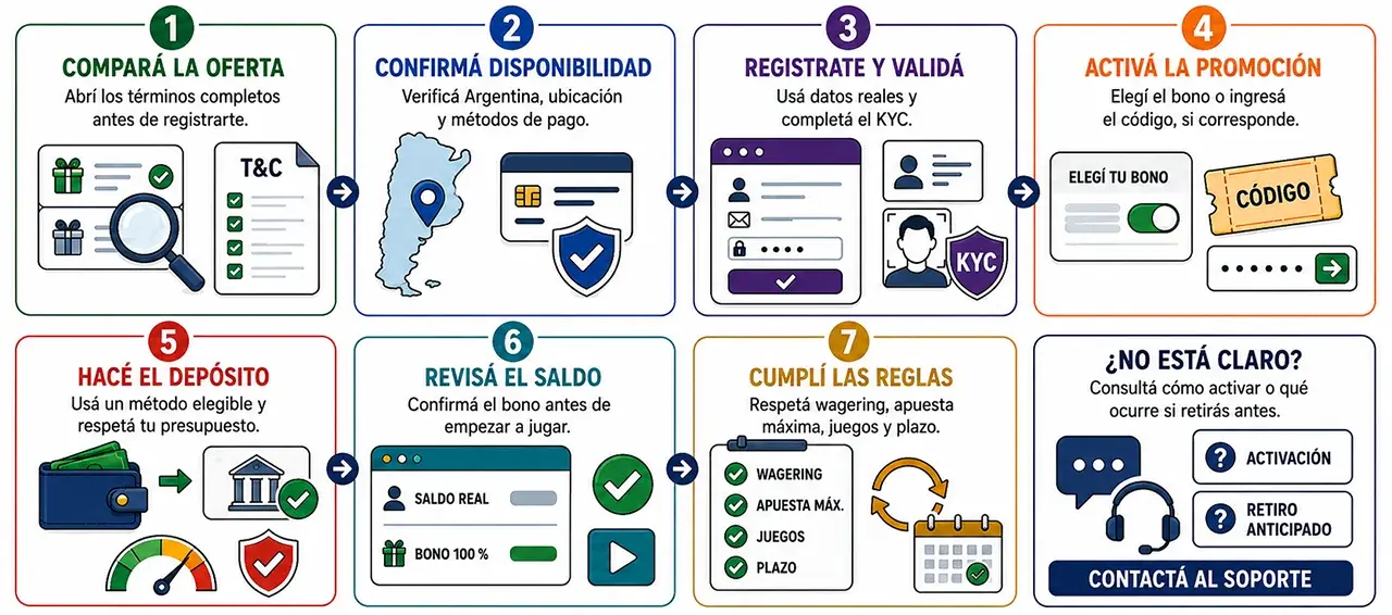 Cómo reclamar un bono de primer depósito del 100%