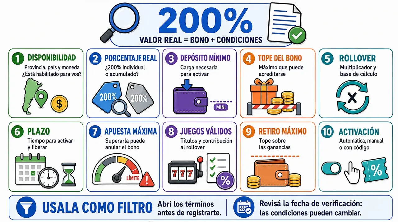 Cómo comparamos los casinos con bono del 200%