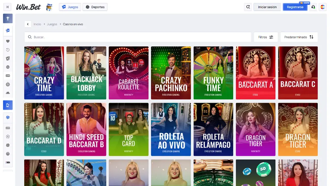 Win.Bet Casino Crupier en Vivo