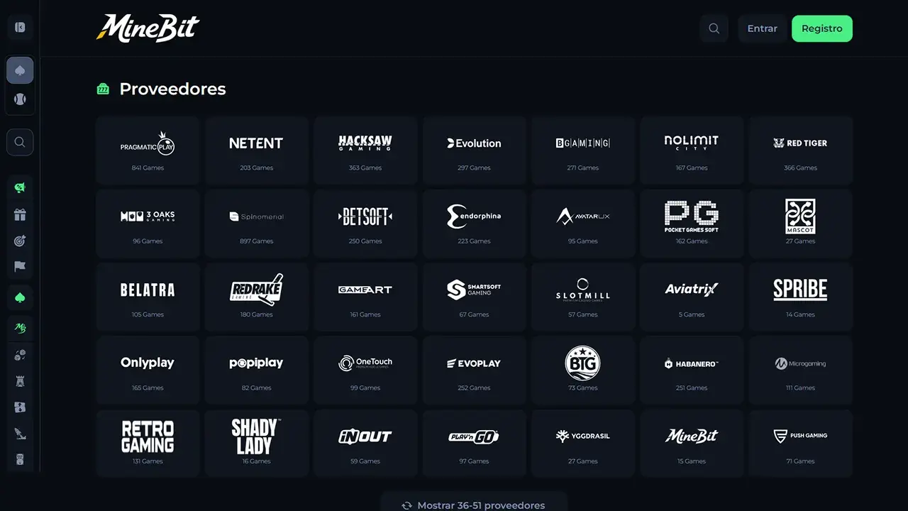 MineBit Casino Proveedores MineBit Casino Proveedores