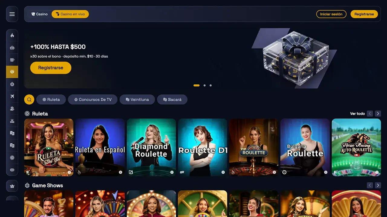 SpinCrypto Casino Crupier en Vivo