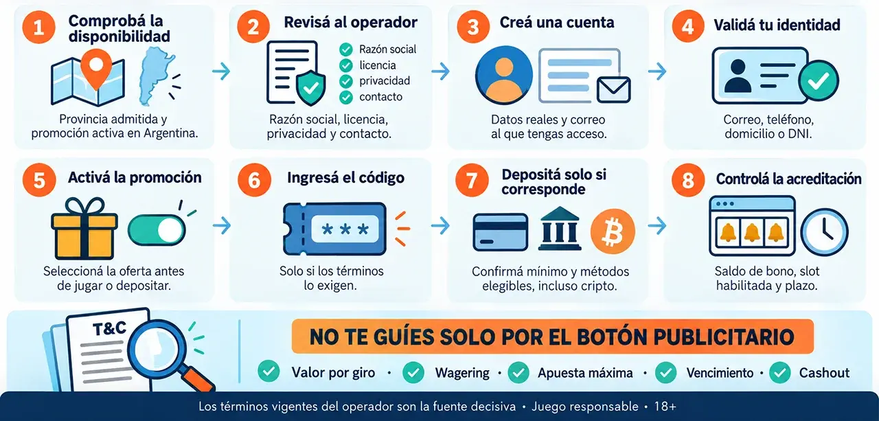 10 giros gratis paso a paso