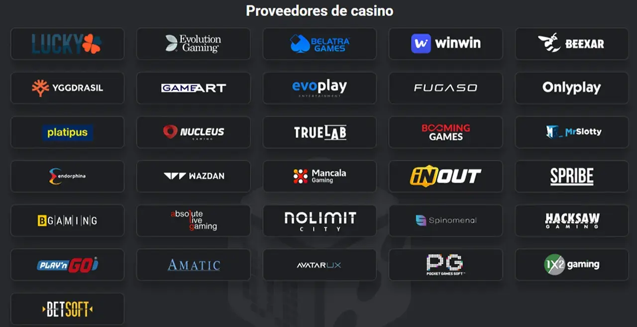 Windice Casino Proveedores