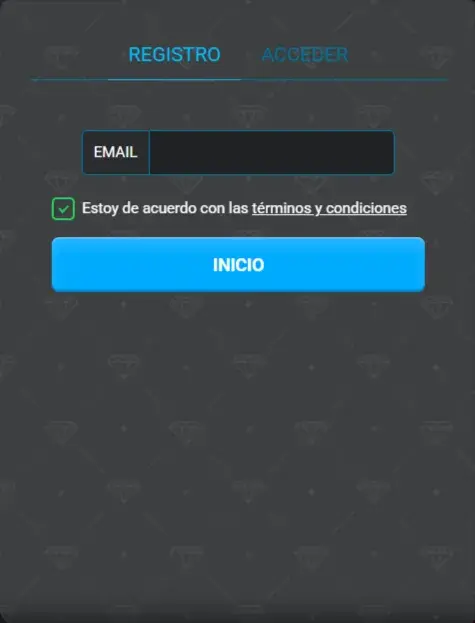 Windice Casino Formulario de Registro