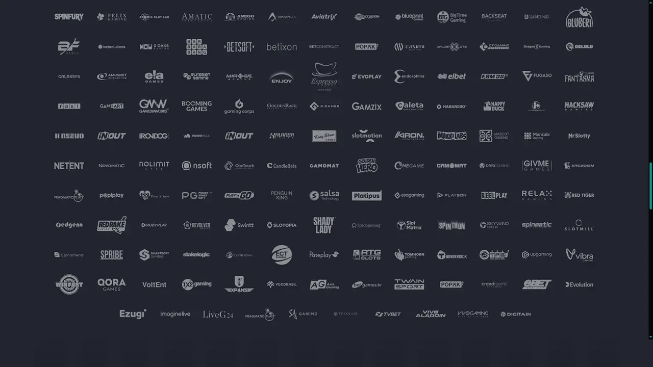 CristalPoker Casino Proveedores